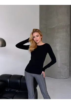 Bisiklet Yaka Slim Fit Uzun Kollu Triko Bluz