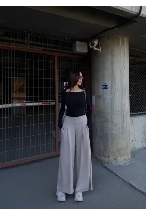 Cepli İspanyol Paça Modal Kumaş Pantolon