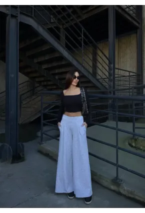 Cepli İspanyol Paça Modal Kumaş Pantolon