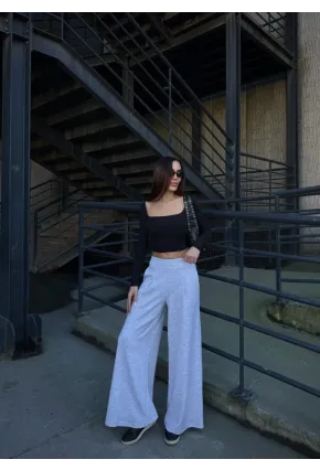 Cepli İspanyol Paça Modal Kumaş Pantolon