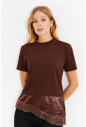 Dantel Detaylı T-Shirt