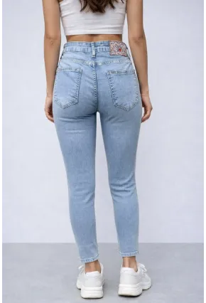 Esnek Dar Paça Jean Pantalon