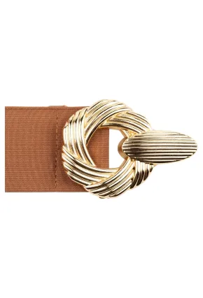 Kadın Burgu Tokalı Lastikli Kemer