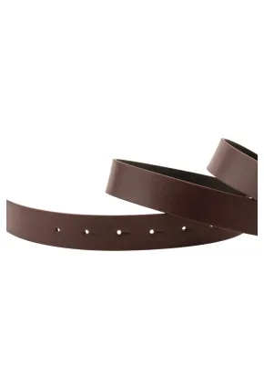 Kadın Desenli Yuvarlak Tokalı Bordo Kadın Kemeri