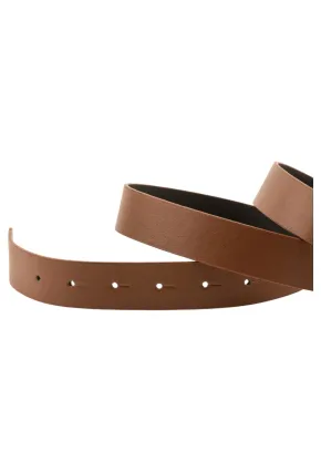 Kadın Desenli Yuvarlak Tokalı Taba Kadın Kemeri