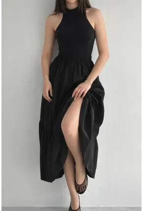 Kadın Kat Kat Uzun Etek – Beli Lastikli Günlük Şık Etek