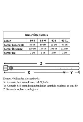 Kalın Kare Tokalı Siyah Kadın Kemeri
