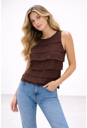 Kat Kat Fırfırlı Kolsuz Bluz – Şık & Feminen Yazlık Kadın Üst