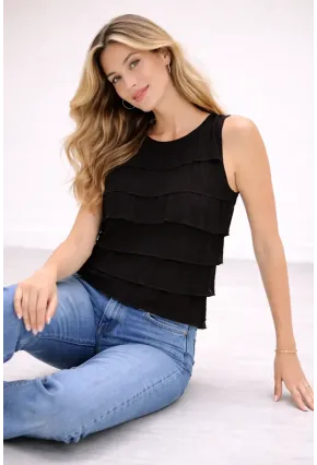 Kat Kat Fırfırlı Kolsuz Bluz – Şık & Feminen Yazlık Kadın Üst