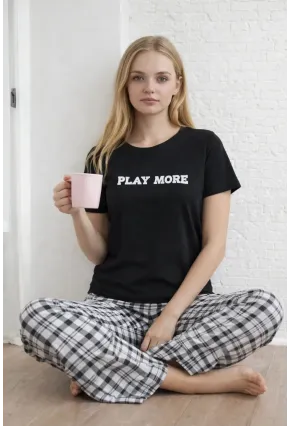 Kısa Kollu Konfor Pijama Takımı