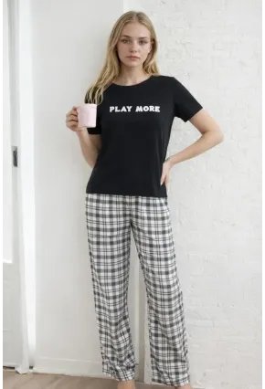 Kısa Kollu Konfor Pijama Takımı