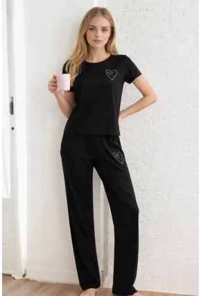 Kısa Kollu Konfor Pijama Takımı