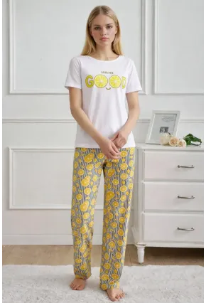 Kısa Kollu Konfor Pijama Takımı