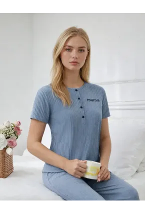 Kısa Kollu Konfor Pijama Takımı