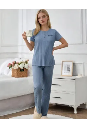 Kısa Kollu Konfor Pijama Takımı