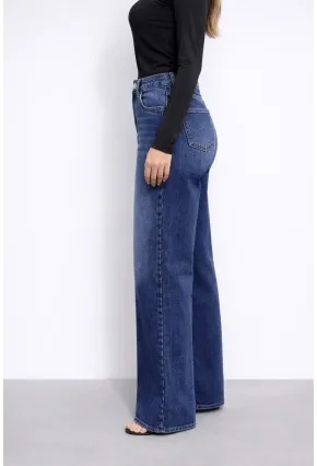 Lacivert İspanyol Paça Jean