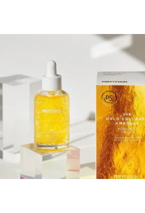 PRETTYSKIN 24K Gold Collagen Ampoule 50 ml | Altın ve Kolajen İçerikli Sıkılaştırıcı Yüz Serumu