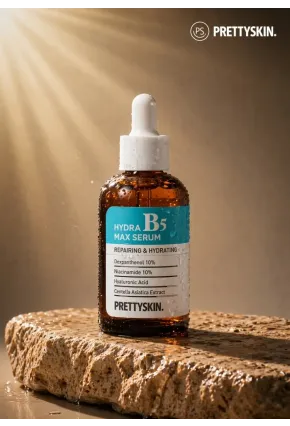 PRETTYSKIN Hydra B5 Max Serum 50 ml | Niacinamide %10 & Panthenol %10 Nemlendirici Leke Karşıtı Yüz Serumu
