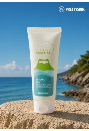 PRETTYSKIN Jeju Cica Peeling Gel – Hassas ve Yağlı Ciltler İçin Yatıştırıcı Peeling 150ml