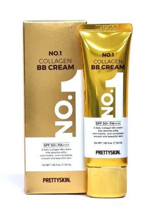 PRETTYSKIN No.1 Collagen BB Cream SPF50+ PA++++ 50 ml | Kolajen İçerikli Kapatıcı ve Nemlendirici BB Krem