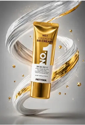 PRETTYSKIN No.1 Collagen BB Cream SPF50+ PA++++ 50 ml | Kolajen İçerikli Kapatıcı ve Nemlendirici BB Krem