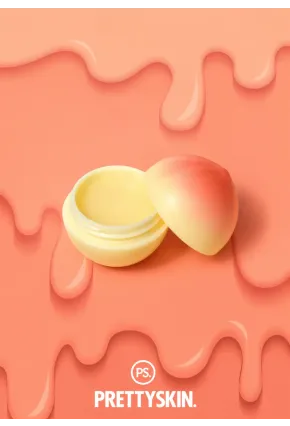 PRETTYSKIN Peach Lip Balm 9 gr | Nemlendirici Şeftali Özlü Dudak Bakım Balmı