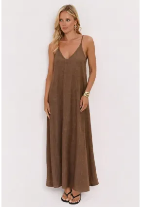 Taş Askılı Salaş Maxi Elbise