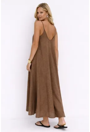 Taş Askılı Salaş Maxi Elbise