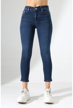 Yüksek Bel Skinny Jean Pantolon