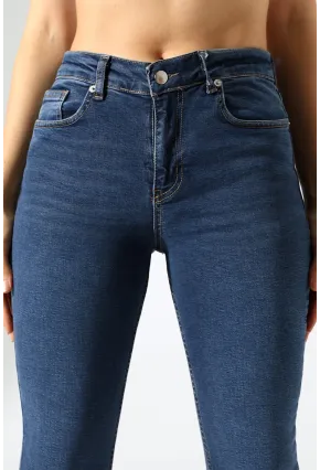 Yüksek Bel Skinny Jean Pantolon
