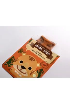 PRETTYSKIN Animal Tiger Aqua Mask 25gr | Nemlendirici Kaplan Desenli Kağıt Yüz Maskesi 4lü Set