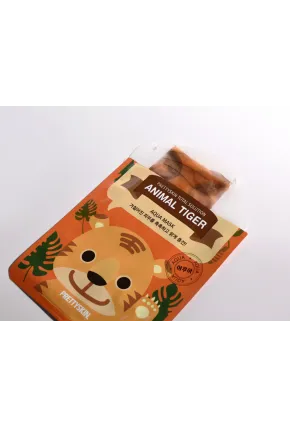 PRETTYSKIN Animal Tiger Aqua Mask & Animal Cat Anti-Wrinkle Mask 6lı Set 25g