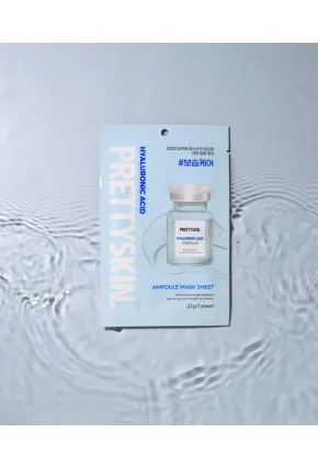 PRETTYSKIN Hyaluronic Acid Ampoule Mask Sheet & Cica Ampoule Mask Sheet 10lu Set 23g