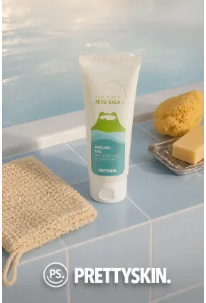 PRETTYSKIN Jeju Cica Peeling Gel – Hassas ve Yağlı Ciltler İçin Yatıştırıcı Peeling 150ml
