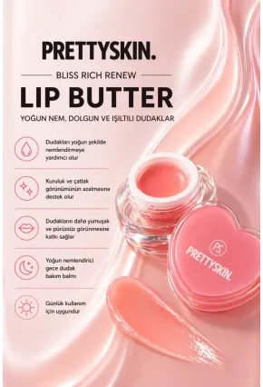PRETTYSKIN Lip Sleeping Pack Balm 6.5 g | Nemlendirici Dudak Bakım Balmı