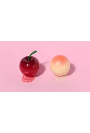 PRETTYSKIN Peach Lip Balm  & Cherry Lip Balm 9g