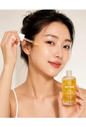 PS PRETTYSKIN 24K Gold Collagen Ampoule 50 ml | Altın ve Kolajen İçerikli Sıkılaştırıcı Yüz Serumu