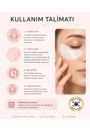 PS PRETTYSKIN Collagen Eye Patch  | Kolajen Göz Altı Maskesi 5li Set