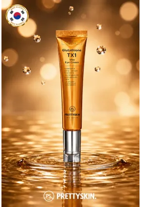 PS PRETTYSKIN Glutathione TX1 Vita Eye Cream 20 g | Soğutucu Titreşimli Aplikatör Aydınlatıcı ve Kırışıklık Karşıtı Göz Çevresi Kremi
