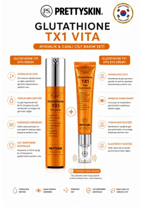 PS PRETTYSKIN Glutathione TX1 Vita Eye Cream & Glutathione TX1 Vita Serum