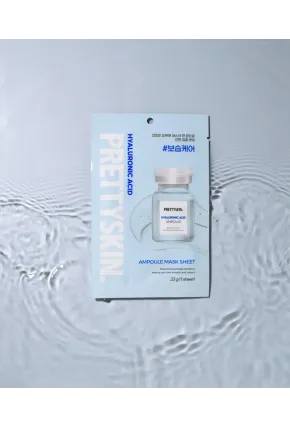 PS PRETTYSKIN Hyaluronic Acid Ampoule Mask Sheet 23g | Yoğun Nemlendirici Kağıt Yüz Maskesi 5li Set