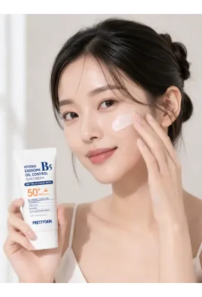 PS PRETTYSKIN Hydra Exosome B5 Oil Control Sun Cream SPF50+ PA++++ 50 ml | Karma Ciltler İçin Sebum Dengeleyici Güneş Kremi