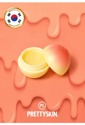 PS PRETTYSKIN Peach Lip Balm 9 gr | Nemlendirici Şeftali Özlü Dudak Bakım Balmı