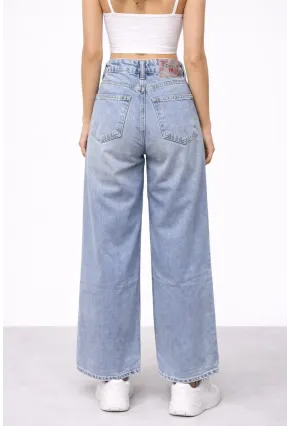 Wide Leg Açık Mavi Jean