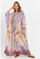Kadın Multi İpek Kaftan Elbise MALO4010