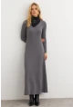 Kadın Antrasit Basic Maxi Elbise MTF30