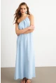 Kadın Bebe Mavi Maxi Basic Elbise İRE1012