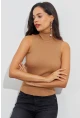 Kadın Camel Balıkçı Bluz YV97