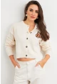 Kadın Ekru Ayıcıklı Hırka TEM99