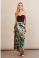 Kadın Kahverengi Korse Dikişli Crop Bluz AN6025